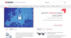 Desktop Screenshot of kyoceradocumentsolutions.se